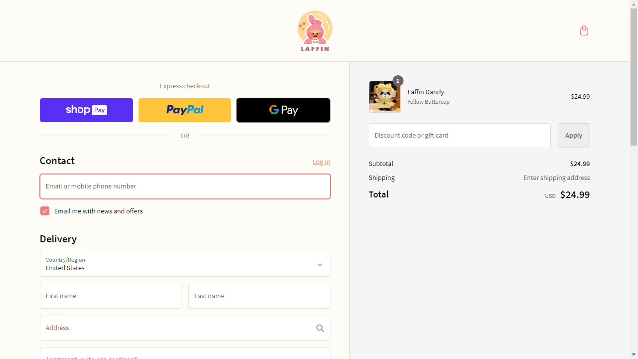 How to apply Laffin coupon code